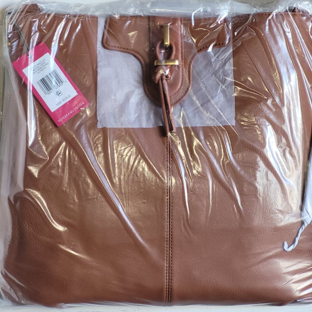 $139 NWT Vince Camuto Large Leather Hobo Bag - Picture 7 of 7